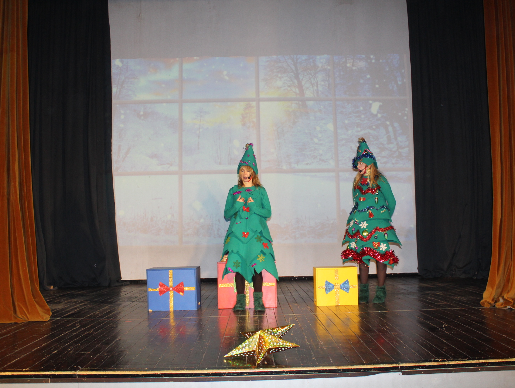 Plandište: Pozorišna predstava “Dve novogodišnje jelke“ okupila veliki broj mališana